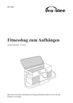 Fitnessbag zum Aufhängen - Pro-Idee