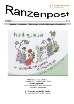 Ranzenpost - Freie Waldorfschule Schwäbisch Gmünd