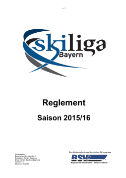 Reglement - Skiclub Lenggries eV