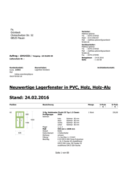 - Fenster- & T&uuml;renbau Gr&uuml;nbeck GmbH