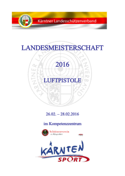 landesmeisterschaft 2016 - Kärntner Landesschützenverband