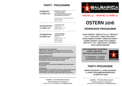 Workshopprogramm Ostern 16