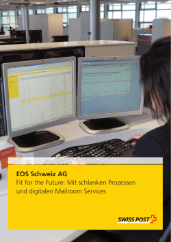 Case Study Digitaler Mailroom bei EOS