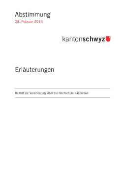 Erläuterungen - Kanton Schwyz