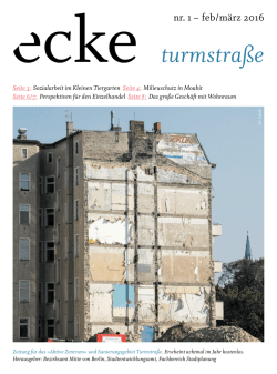 ecke turmstra&szlig;e - Aktives Stadtzentrum Turmstra&szlig;e