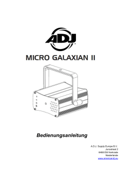 Bedienungsanleitung - Licht & Tontechnik Popella