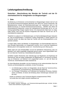 Ausschreibung Gutachten