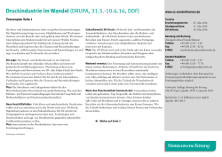 Druckindustrie im Wandel