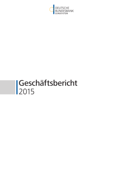 Geschäftsbericht 2015