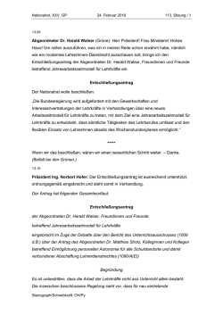 Dienstrecht_Entschließungsantrag