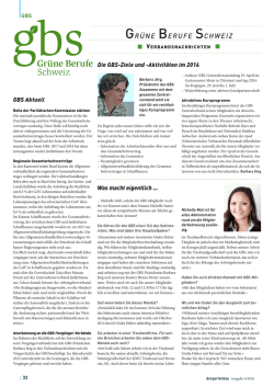 Gr&uuml;ne Berufe Schweiz (GBS)