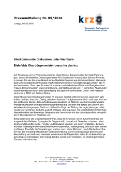 Interkommunale Diskussion unter Nachbarn