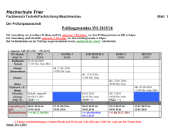 Blatt 3 - Hochschule Trier