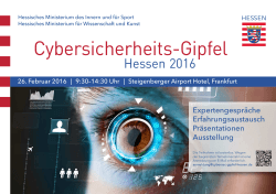 Agenda Cybersicherheits-Gipfel - EC SPRIDE