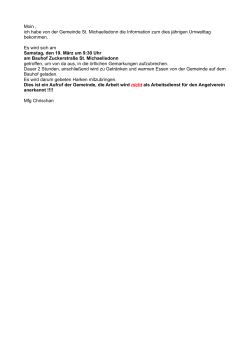 Moin , ich habe von der Gemeinde St. Michaelisdonn die Information