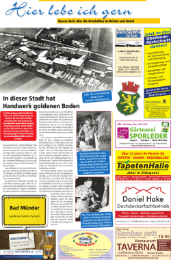 Hier lebe ich - Bad M&uuml;nder - Neue Deister