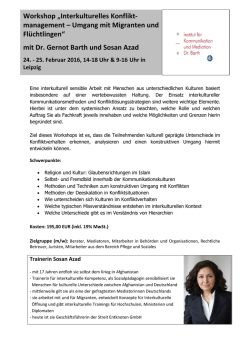 Interkulturelles Konfliktmanagement &ndash; Umgang mit