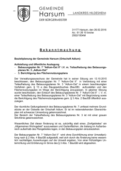 Ortschaft Adlum - Gemeinde Harsum