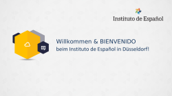 Gratisbroschüre - Instituto de Español Düsseldorf