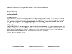 Impressum - Mathias Knoppe