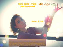 Yoga Dance Fusion mit Nora - Montags, 12 - 13 Uhr