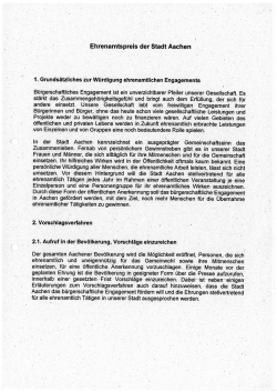 Ehrenamtspreis W&uuml;rdigungsrichtlinien