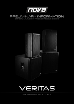 preliminary information - NOVA by CRAAFT AUDIO GmbH