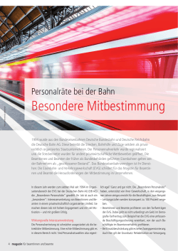 Mitbestimmung bei der Deutschen Bahn