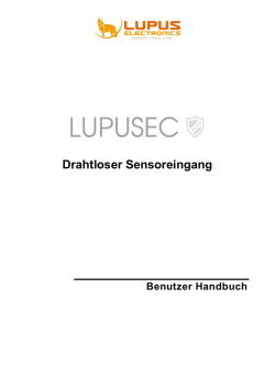 Drahtloser Sensoreingang