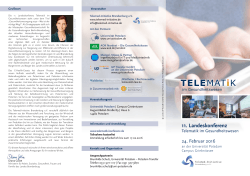 Programm - 11. Landeskonferenz „Telematik im Gesundheitswesen“