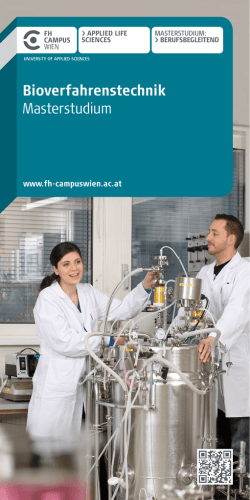 Info-Folder Bioverfahrenstechnik