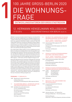 100 jahre gross-berlin 2020 - Hermann Henselmann Stiftung