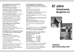 87 Jahre - Heimatverein Borghorst