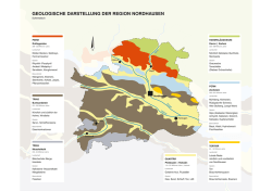 GEOLOGISCHE DARSTELLUNG DER REGION NORDHAUSEN