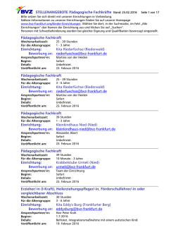 Bewerbung an