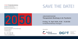 SAVE THE DATE! - Furtbachkrankenhaus