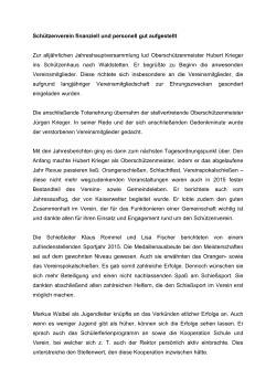 Bericht - Schützenverein Waldstetten