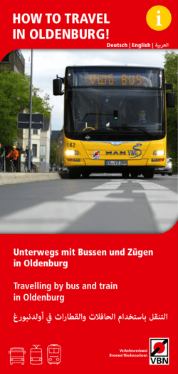 how to travel in oldenburg!