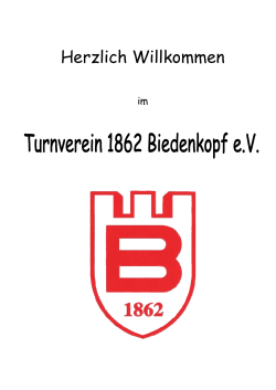 Herzlich Willkommen - TV 1862 Biedenkopf e.V.