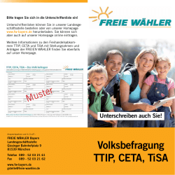Volksbefragung TTIP, CETA, TiSA
