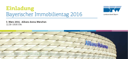 Einladung Bayerischer Immobilientag 2016