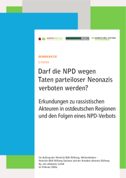 NPD-Verbot - Heinrich-Böll