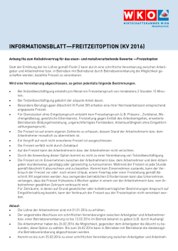 INFORMATIONSBLATT&mdash;FREITZEITOPTION (KV 2016)