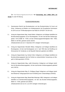 Sitzung des Verfassungsausschusses / PDF