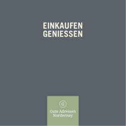 EINKAUFEN GENIESSEN - Gute Adressen Norderney
