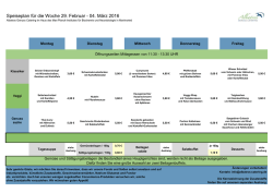 Speiseplan KW 9 - Albatros Genuss Catering