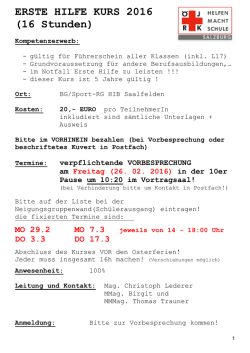 Infos - HIB Saalfelden