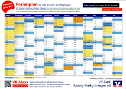 Ferlenplan f&uuml;r alle Schulen in M&ouml;glingen Jeder Mensch hat etwas