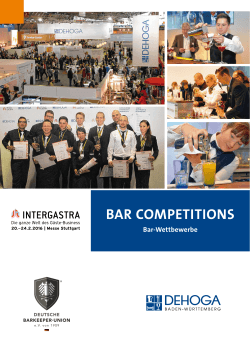 bar competitions - DEHOGA Baden