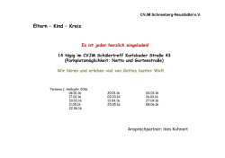 Herzliche Einladung zum Eltern-Kind-Kreis